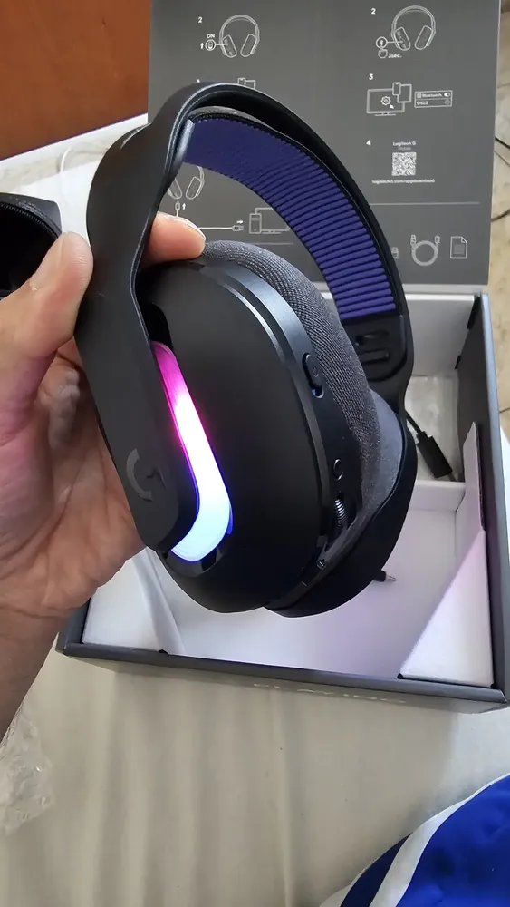 Headset Gamer Sem Fio Logitech G522 LIGHTSPEED - Branco | Frete grátis