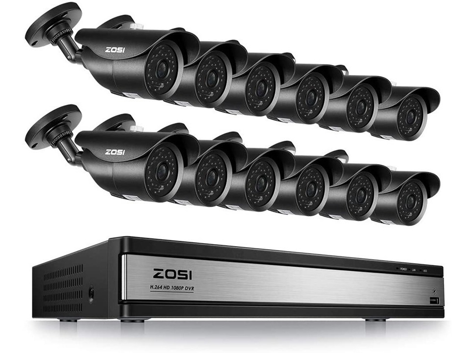 Kit Dvr Zosi 16 Canales 1080p 12 Cámaras | Mercado Libre