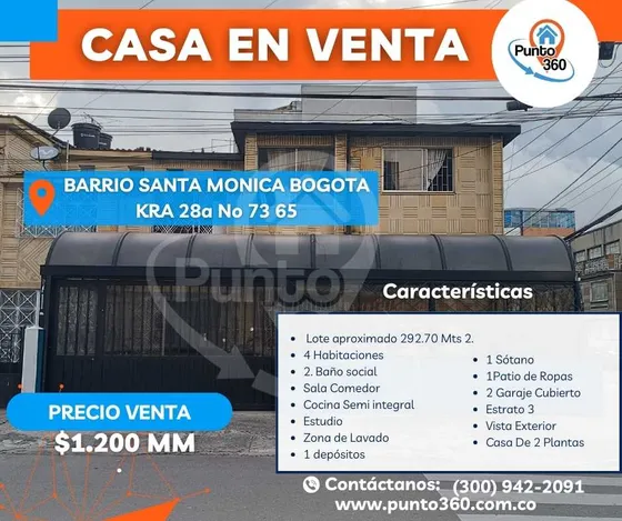 Venta De Casa Esquinera En Alcázares Occidente De Bogota
