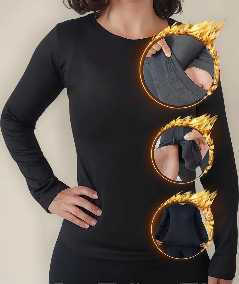 Blusa Térmica Segunda Pele Flanelada Peluciada para Frio