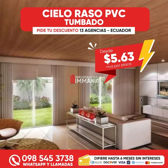 Paneles Pvc Cielo Raso - ¡elegancia Y Ahorro Para Tu Tumbado