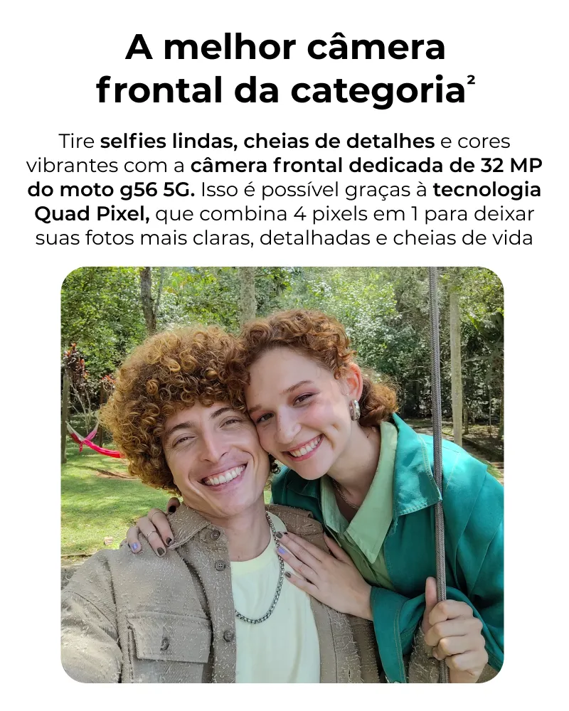 Smartphone Motorola Moto G56 5g - 256gb 16gb (8gb Ram+8gb Ram Boost) Camera 50mp Sony Lytia 600 certificado de Ultrarresistencia Militar e Ip68 + Ip69 - Verde - Imagem 4