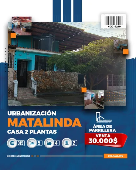 Casa En Matalinda. Charallave