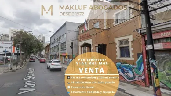 Tradicional Hostal En Venta Ubicado En Pleno Centro De Viña