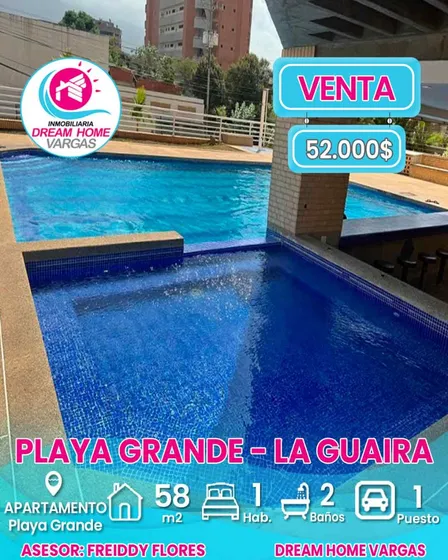 Apartamento En Venta  Playa Grande  La Guaira 