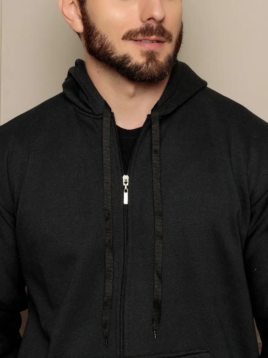 Casaco Moletom Blusa De Frio Masculino Ziper Aberto