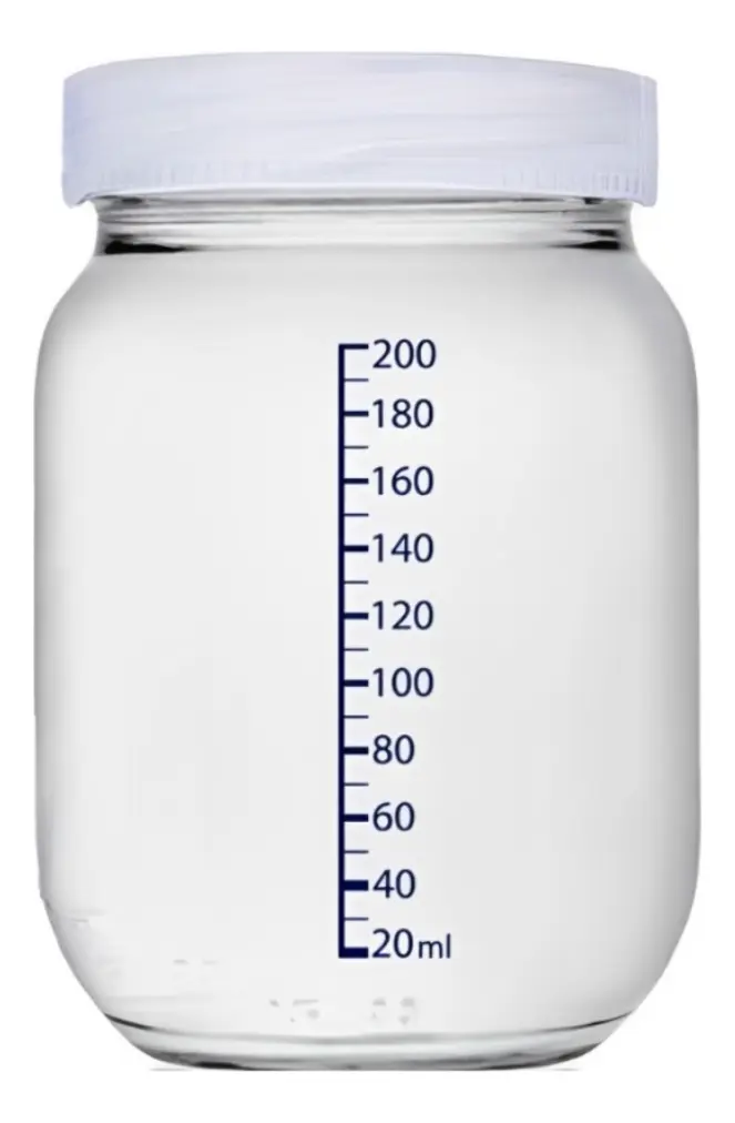Frasco Pote Em Vidro Leite Materno 200ml