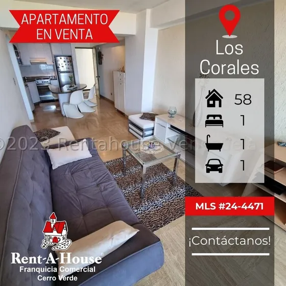 En Venta Fabuloso Apartamento Con Vista Al Mar En Los Corales