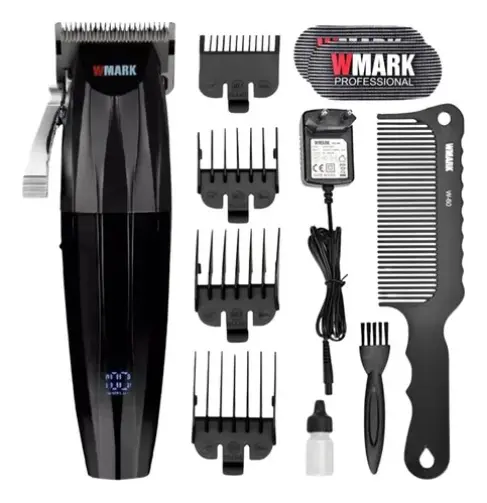 Máquina de Cortar Cabelo Sem Fio Wmark NG-222 Preto Pro