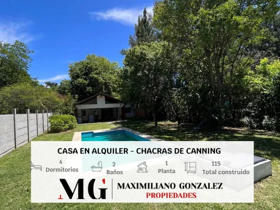 Casa En Alquiler, 5 Ambientes - Chacras De Canning