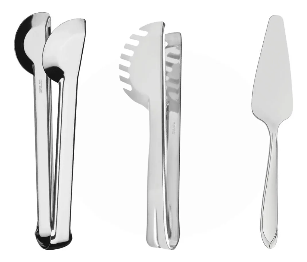 Faqueiro Tramontina Jogo De Talheres 100 Pç Aço Inox Laguna Cor Cinza - Imagem 3