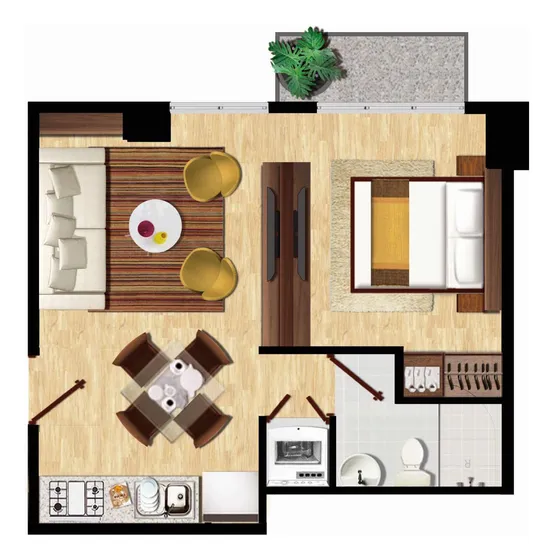 Loft Amueblado En Renta En Clavería, A 3 Km De Polanco