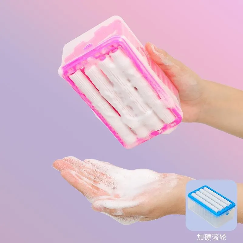 Jabonera Multifuncional Con Rodillos Dispensador Jabon