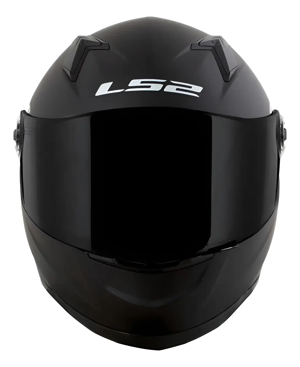 Capacete Fechado Ls2 Ff358 Classic Viseira Cristal Monocolor Preto Fosco Liso Pinlock Compativel Comunicador — foto 3