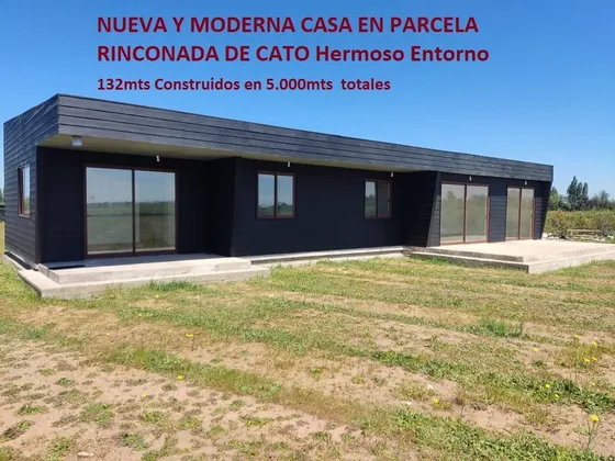 Hermosa Casa Recien Construida En Parcela Camino A Cato 