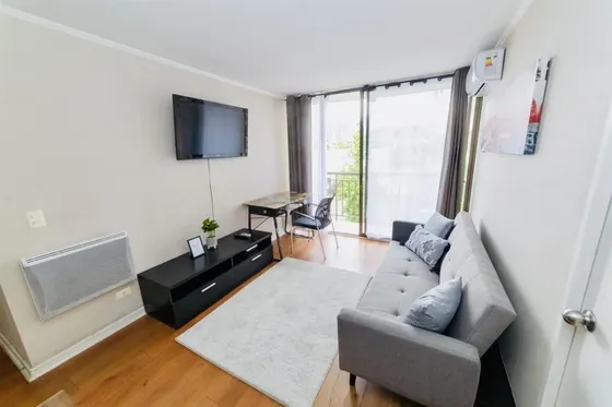 Arriendo Dpto 2 D, 1 B, 1 Est. En Santiago. Barrio Balmaceda