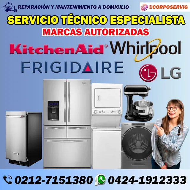 Técnico Lavadora Secadora Morocha Whirlpool LG Frigidaire Ge