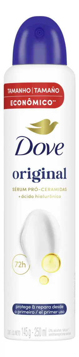 Desodorante Antitranspirante Aerossol Dove Original 250ml