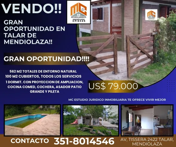 Oportunidad En Talar De Mendiolaza!... Vendo Propiedad Excelente Ubicación
