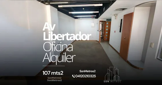 Oficina Alquiler Av Libertador 107 Mts2 Sonmetros2