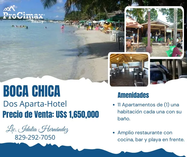 Vendo Dos Aparta-hoteles / Restaurantes En Boca Chica.