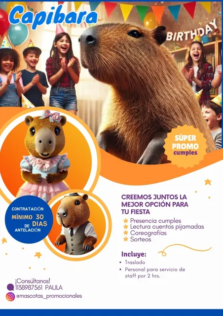 Capibara Va A Tu Cumple