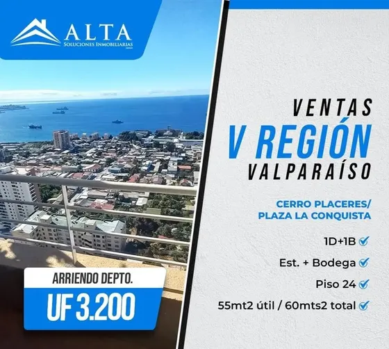Venta Amplio 1dorm 1baño-estacionamiento Y Bodega-placeres
