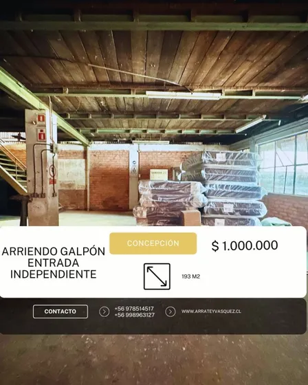 Arriendo Bodega En Concepción