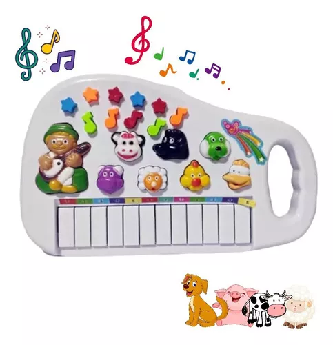 PIANINHO TECLADO INFANTIL MUSICAL BRINQUEDO SONS PARA MENINA PIANO 22 TECLAS  ROSA