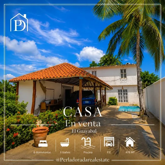 Casa Triplex En El Guayabal, La Asuncion. Perla Dorada Real Estate