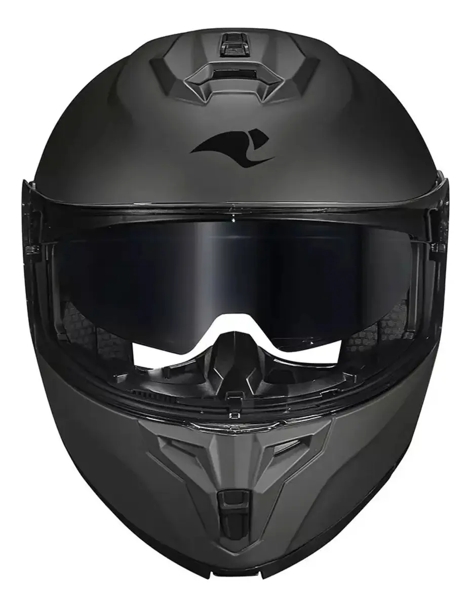 Capacete Race Tech Escamoteável Signal Monocolor Cinza Fosco Tamanho 62 — foto 11