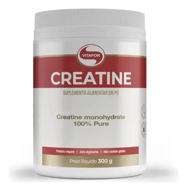 Creatina Monohidratada Creatine Vitafor 300g Sem Sabor