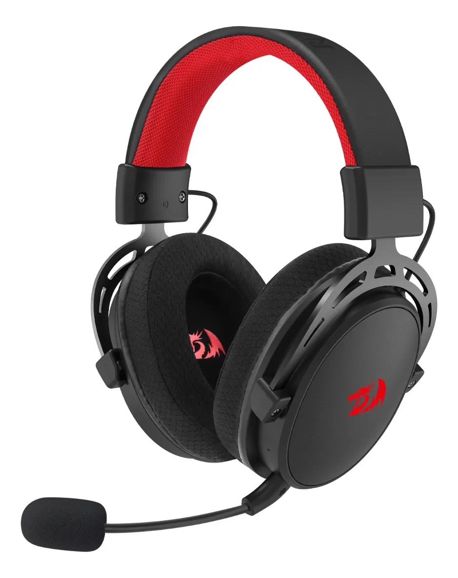 Headset Gamer Redragon Cragblade Pro Preto Sem Fio