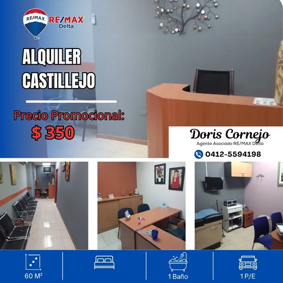 Alquiler De Consultorio Medico U Oficina, C.c. Castillejo Nivel Ii, Guatire
