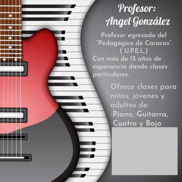 Clases De Música A Domicilio (guitarra, Piano,cuatro Y Bajo)