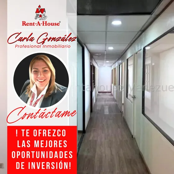 Carla Gonzalez Oficina En Alquiler En La Urbanizacion Los Palos Grandes Mls #24-20592 Centro Plaza