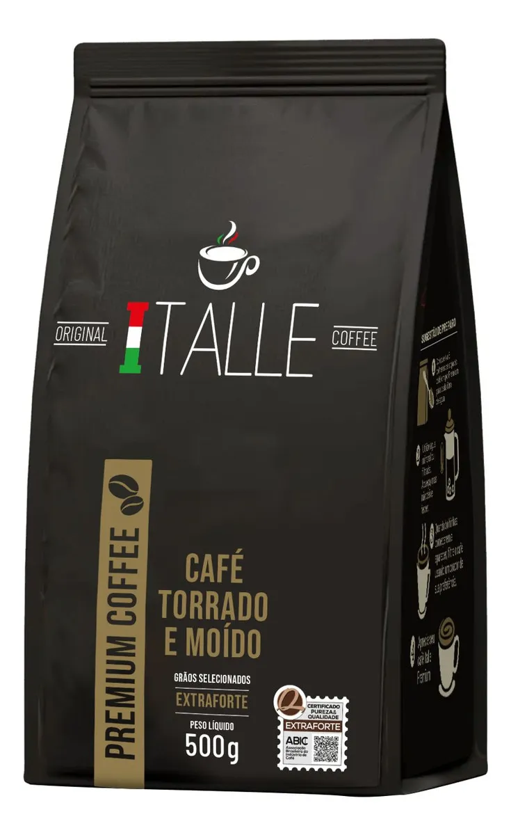 Café Torrado E Moído Extraforte Café Italle 500g Pó