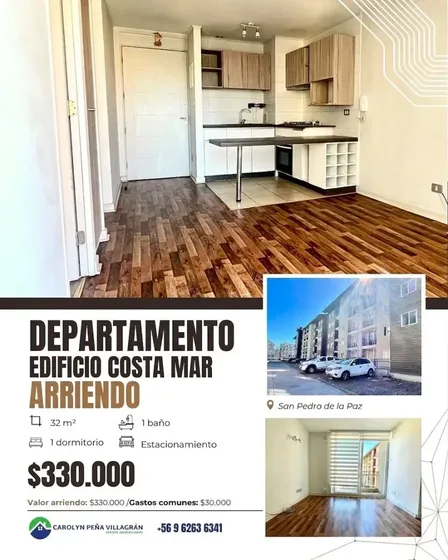 Departamento 1 Dormitorio, Edificio Costa Mar