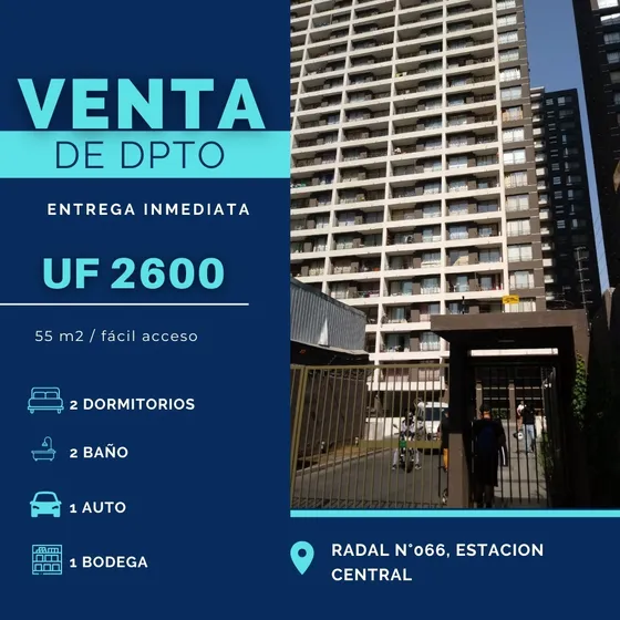 Acogedor Depto. Con Excelente Ubicación Y Entrega Inmediata!