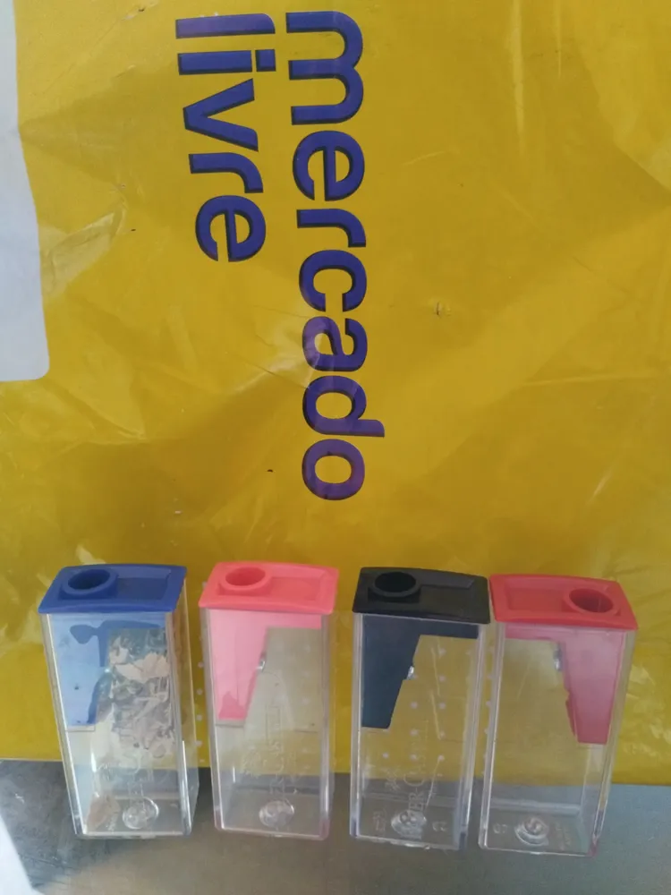 Kit C/ 4 Apontador Escolar C/ Depósito Faber-castell - Imagem 4