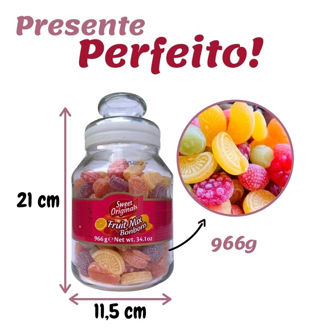 Sweet Originals Fruit Mix - Balas De Frutas Sortidas (966g) | Mercado Livre