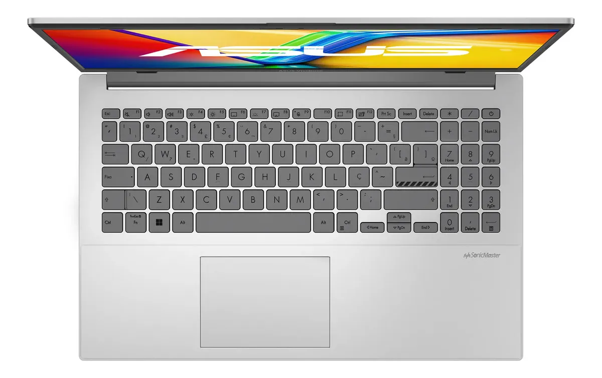 Notebook Asus Vivobook Go 15, Intel Core I3 N305, 8gb Ram, 512gb Ssd, Windows 11 Home, Tela Nanoedge 15,6  Fhd, Cool Silver - E1504ga-nj435w