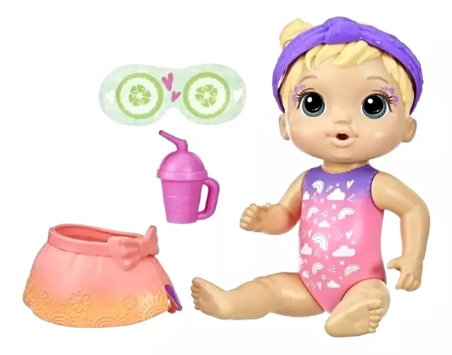 Boneca Baby Alive Glam SPA Dia de Princesa Morena F3565 Hasbro