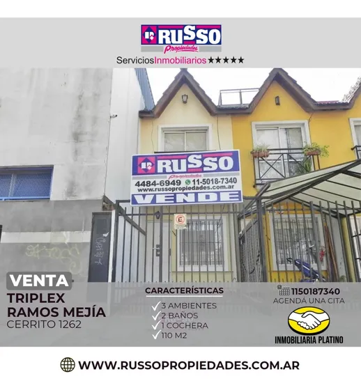 Venta Departamento 3 Ambientes Ramos Mejia