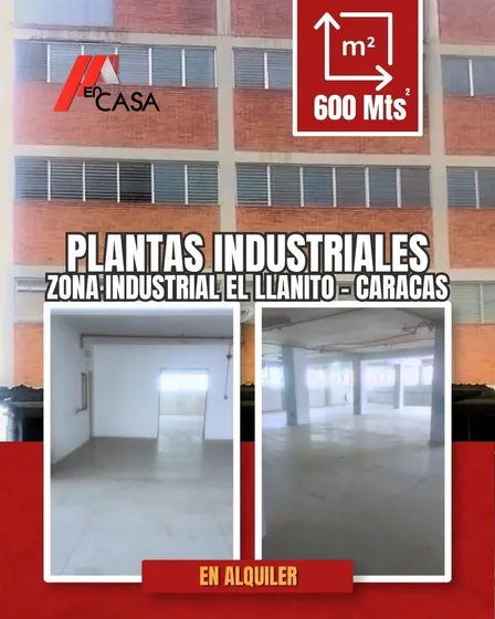 En Alquiler: Plantas Industriales En El Llanito Desde 300 Mts2.