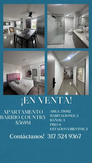 En Venta Apartamento En Barrio El Country