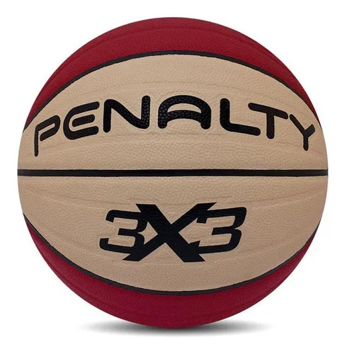 Bola De Basquete 3x3 Pro Com 8 Gomos Vermelha Penalty