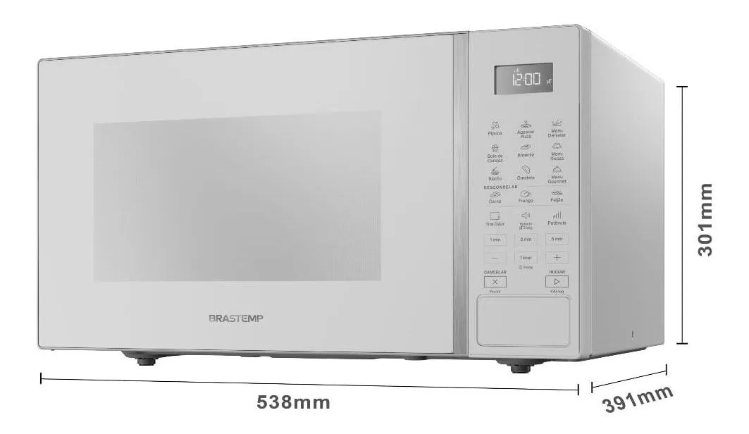 Micro-ondas Menu Gourmet Brastemp Bms46ab 32 Litros Branco - Imagem 4