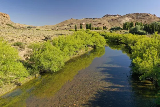 Campo En  Río Pichileufu, Patagonia, Argentina