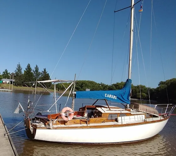 Velero Madera Cibert 29 Pies, Diesel Interno 15hp, Orza